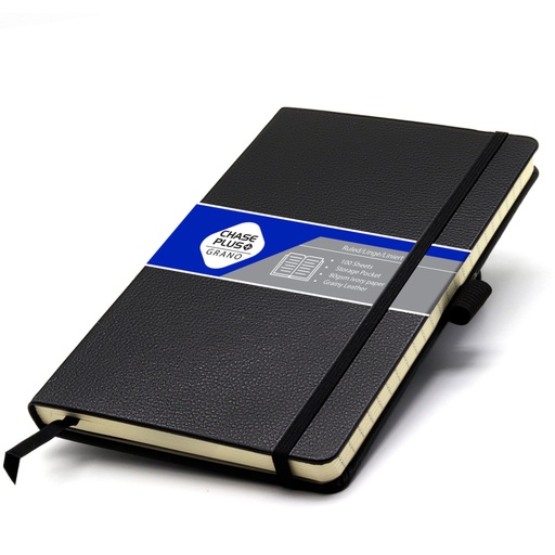 [20564BK] A5 Leather Notebook GRANO