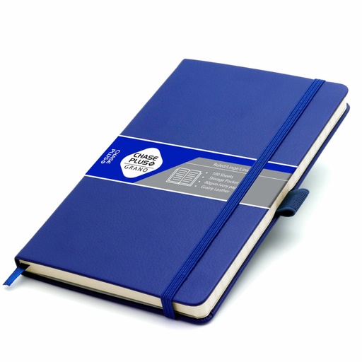 [20564RB] A5 Leather Notebook GRANO-BLUE